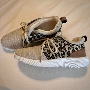 Marley Lilly Leopard Print Sneakers - Size 11